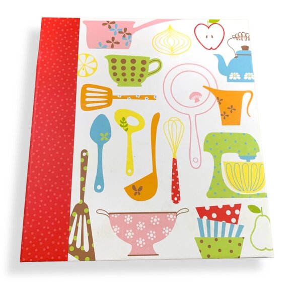 Hallmark Recipe Binder Organizer Divider Tabs & Fill-In Recipe Pages Foodie - Picture 2 of 8